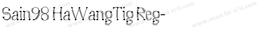 Sain98 HaWangTig Reg字体转换